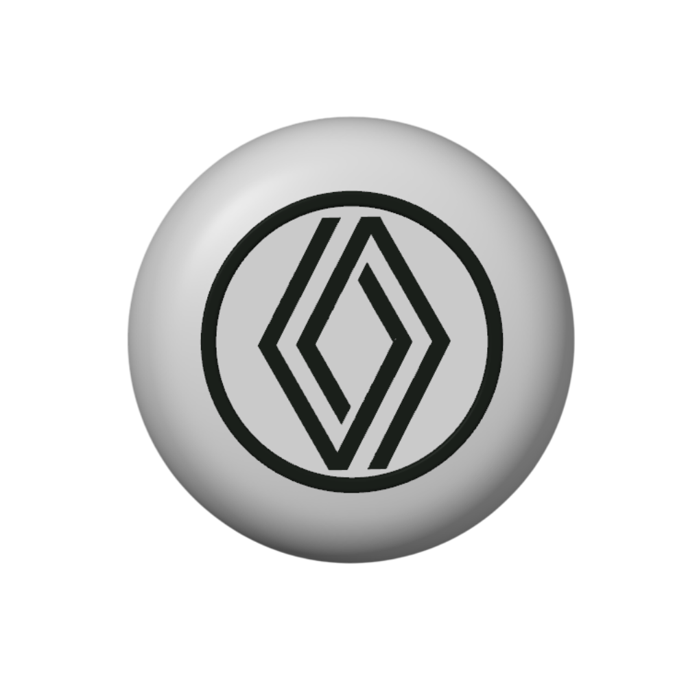 Capot Blanc Logo Renault Noirs