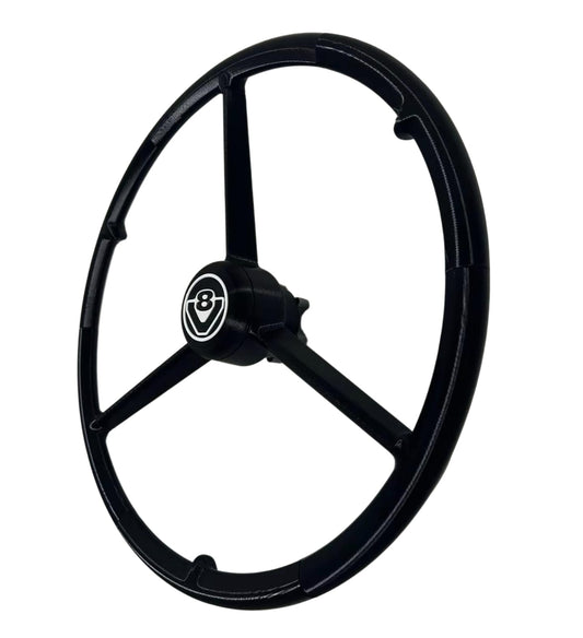 Volant 3 branches 53 Cm Noir V8 SCANIA, volant de jeux vidéo et simulateurs de conduite