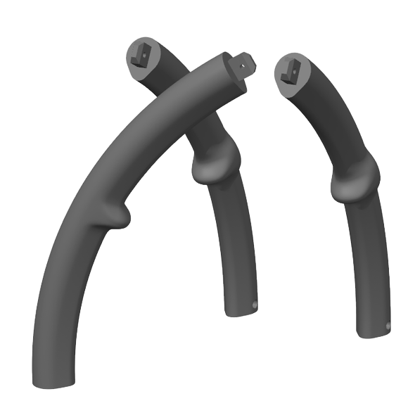 lot 3 contour encauche blanche pour 50cm