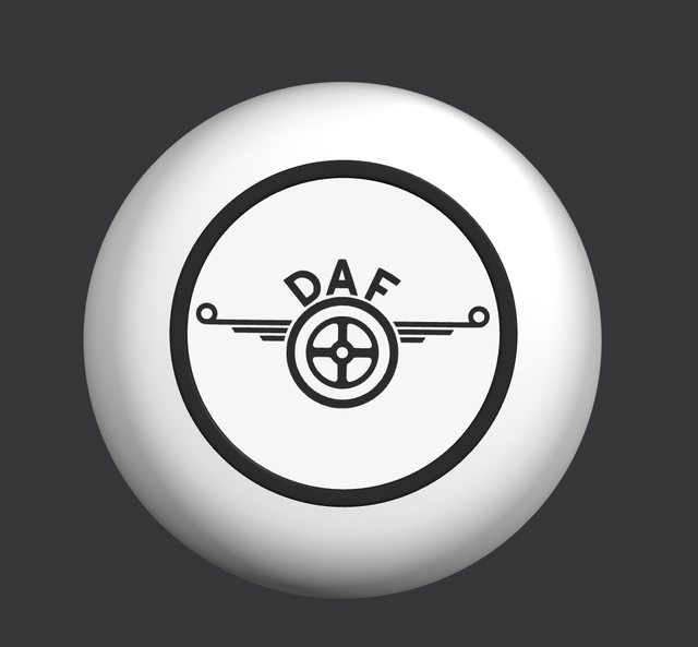 Capôt Logo DAF pour volant 50 cm