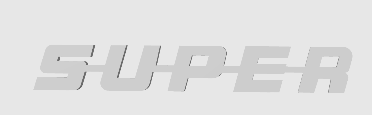 SUPER – Logo et décorations modernes pour setup gaming, bureau et camions. Un design unique et durable pour affirmer votre style