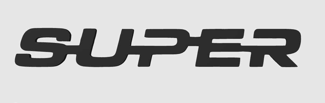 SUPER – Logo et décorations modernes pour setup gaming, bureau et camions. Un design unique et durable pour affirmer votre style