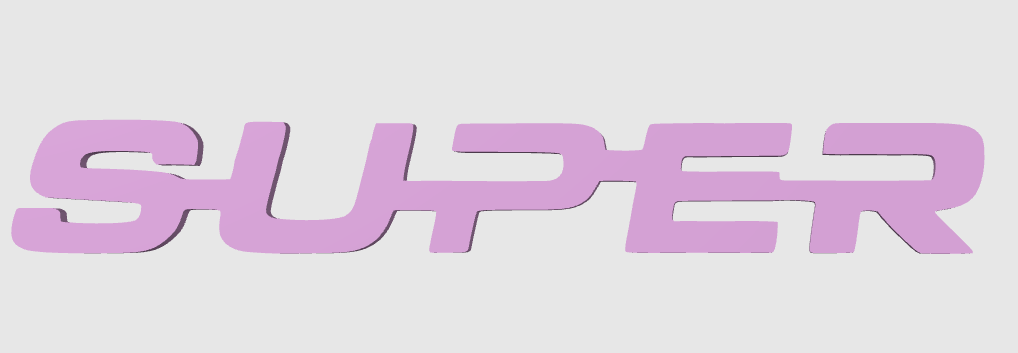 SUPER – Logo et décorations modernes pour setup gaming, bureau et camions. Un design unique et durable pour affirmer votre style