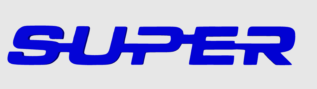 SUPER – Logo et décorations modernes pour setup gaming, bureau et camions. Un design unique et durable pour affirmer votre style
