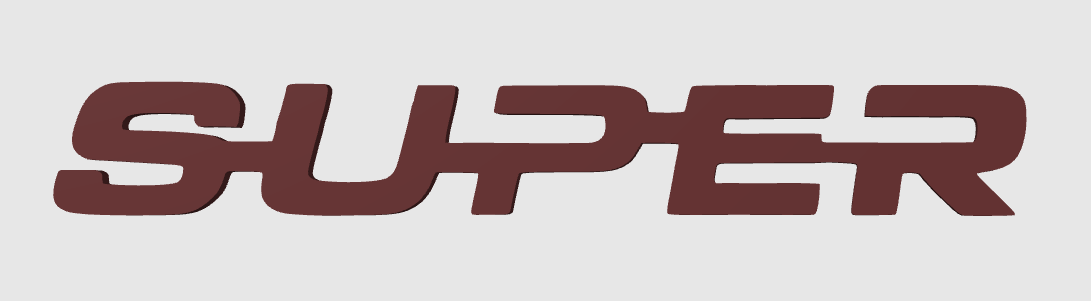 SUPER – Logo et décorations modernes pour setup gaming, bureau et camions. Un design unique et durable pour affirmer votre style