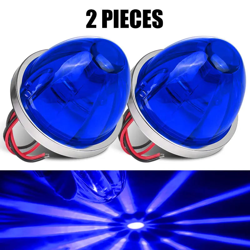12V 24V Big Watermelon Led Marker Light Turn Signal Lamp Indicators Warning Light For Truck Trailers Caravan Bus Van Lorry