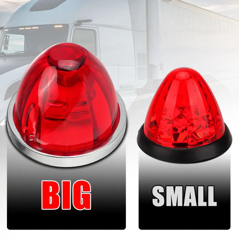 12V 24V Big Watermelon Led Marker Light Turn Signal Lamp Indicators Warning Light For Truck Trailers Caravan Bus Van Lorry