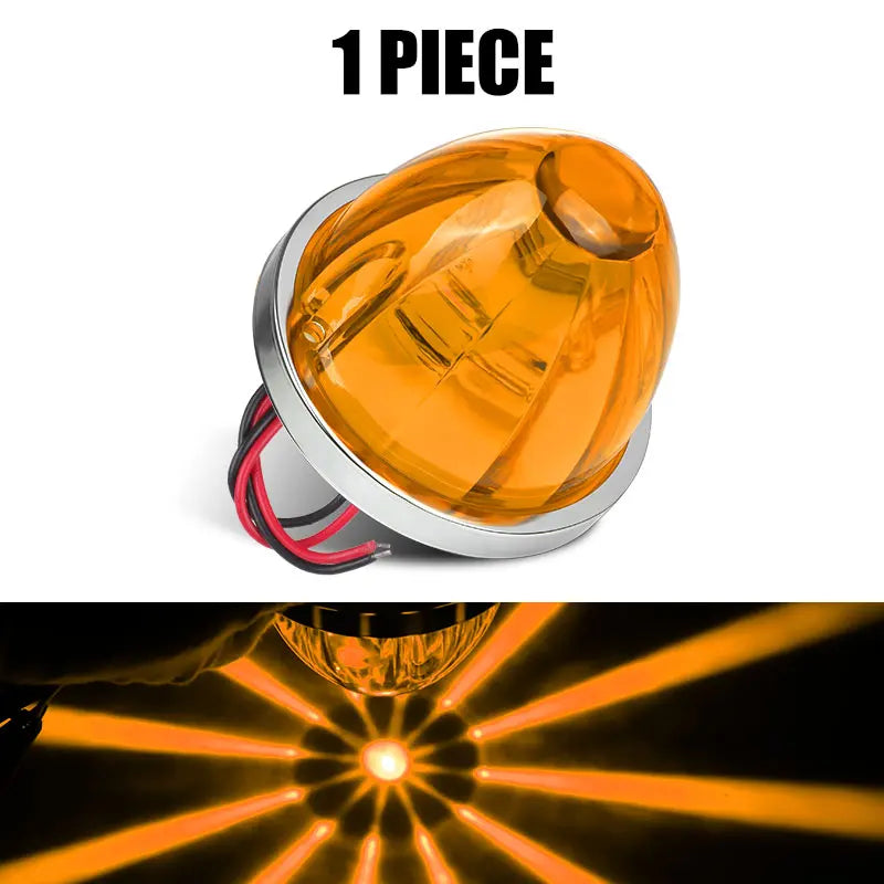 12V 24V Big Watermelon Led Marker Light Turn Signal Lamp Indicators Warning Light For Truck Trailers Caravan Bus Van Lorry
