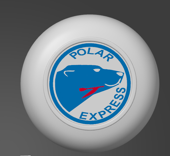 Capôt Logo Polar Express pour volant 50cm