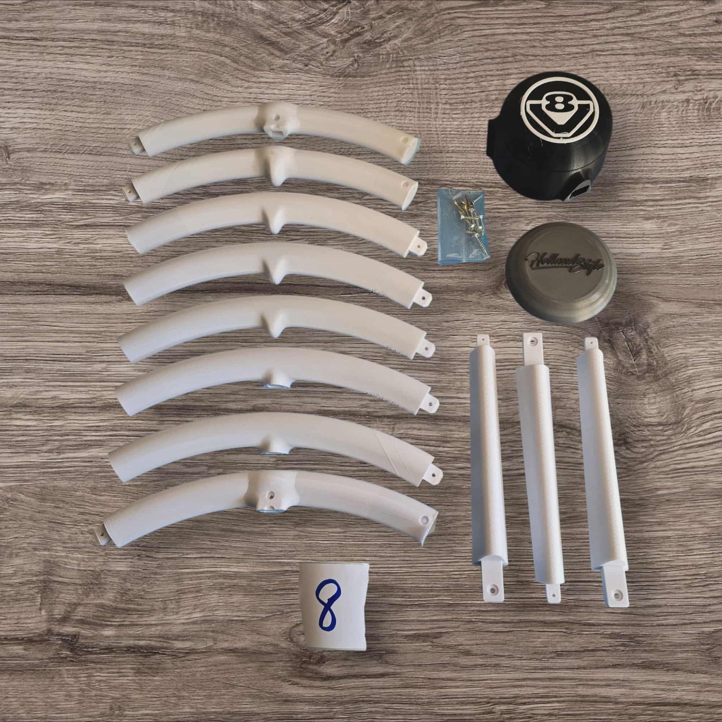 Volant 3 branches 50 cm numéro 8