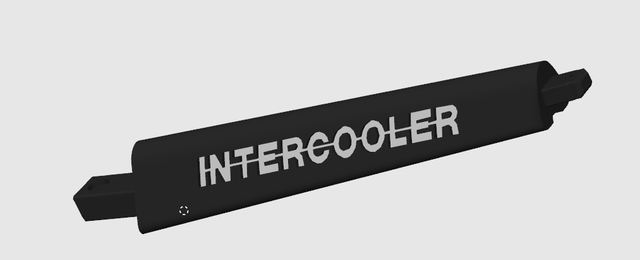 Branche Custom Logo Intercooler, pour volant 3b en 50cm, Lot de 3.