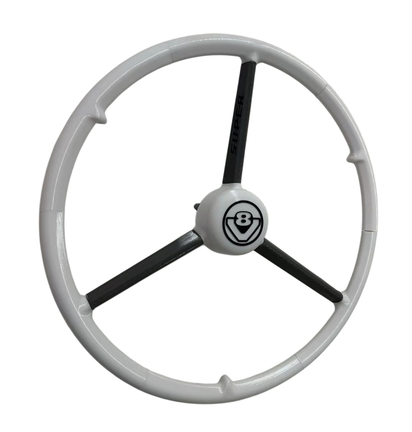 Volant 50 cm Blanc et Branches noir, Volant de simulation camion, Logitech, thrustmaster