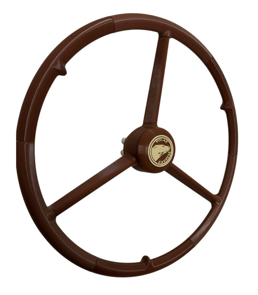 Volant 3 branches, Volant 50 cm Marron, Volant de simulation camion