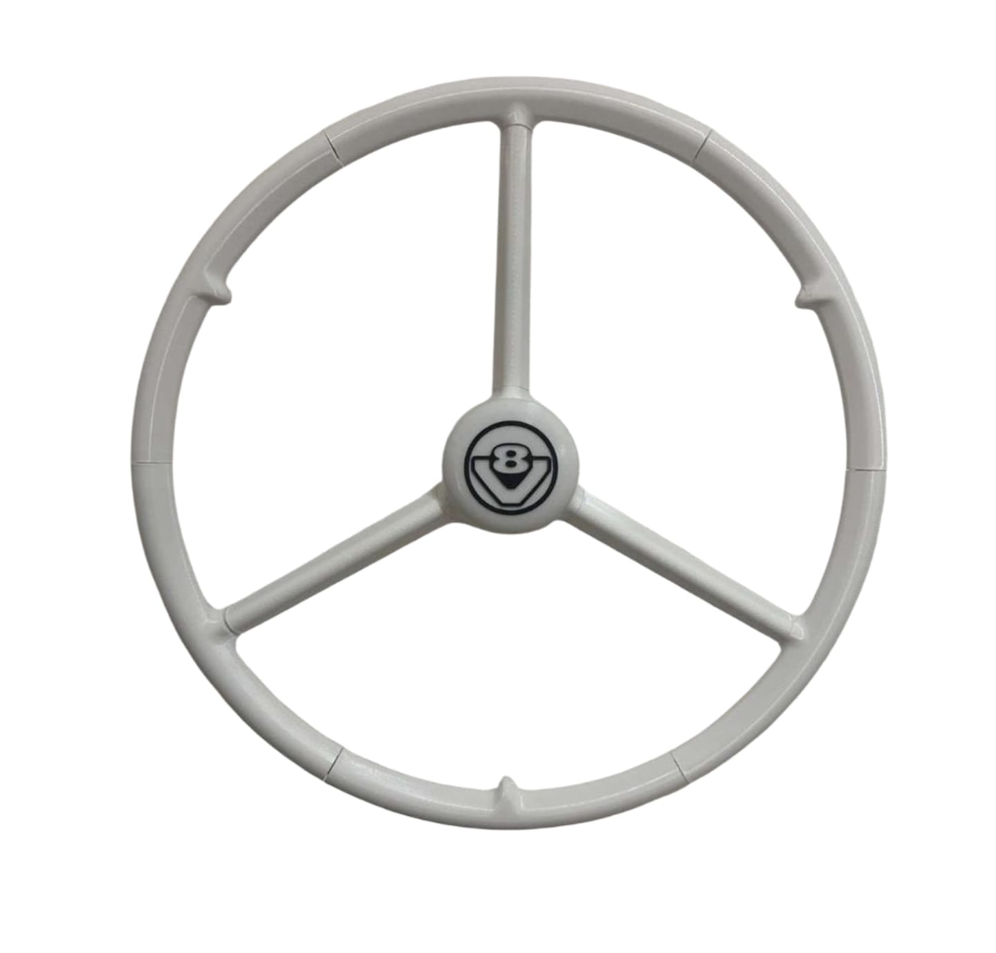 Volant 3 branches, Volant 50 cm Blanc, volant de simulation camion