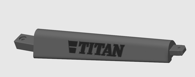 Branche Custom Logo TITAN, pour volant 3b en 50cm, Lot de 3.