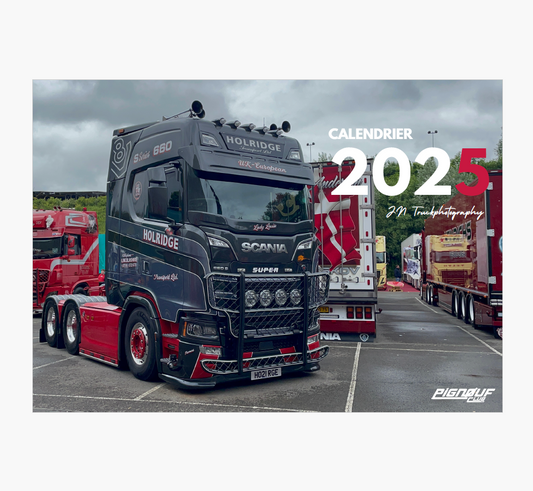 Calendrier Pignouf Club 2025 - 2€ Reversé pour l'association des camionneurs du coeurs