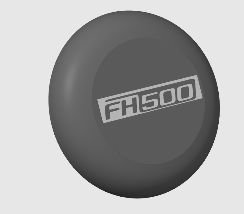 Capôt Logo FH500 pour volant 50cm
