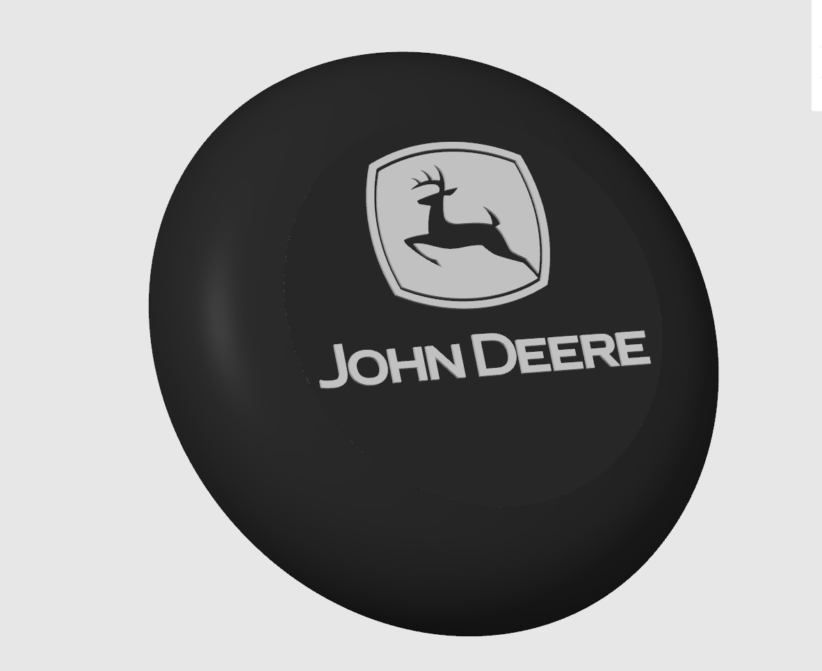 Capôt Logo John Deere pour Volant 50cm