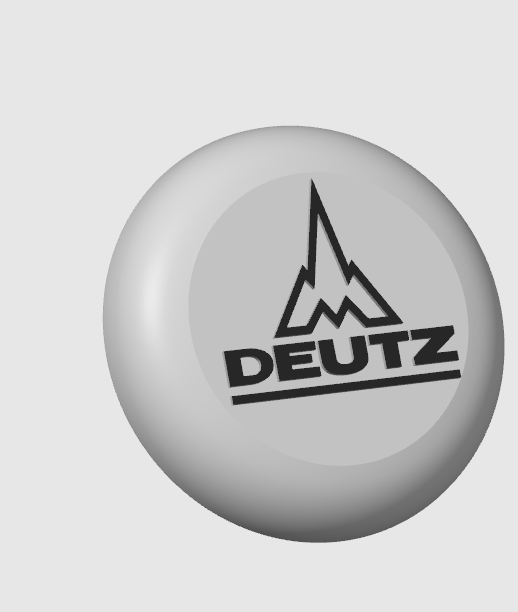 Capôt Logo Deutz pour volant 50cm