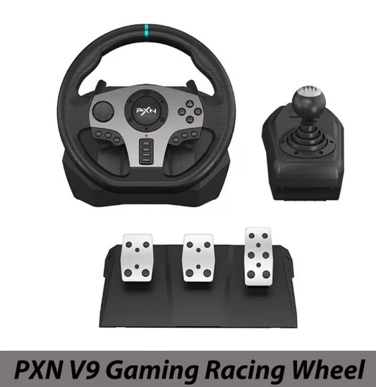 PXN V9 Gen2/V9 Gaming Steering Wheel 270°/900° Racing Simulator for PS4,PS3,PC Windows 7/8/10/11,Xbox One,Xbox Series X/S