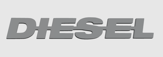 DIESEL – Logo et décorations robustes pour setup gaming, bureau et camions. Design puissant et durable pour affirmer votre univers
