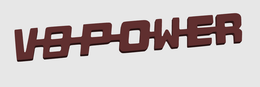 V8 POWER – Logo et décorations inspirés par la performance. Parfait pour setup gaming, bureau et camions. Design puissant et durable