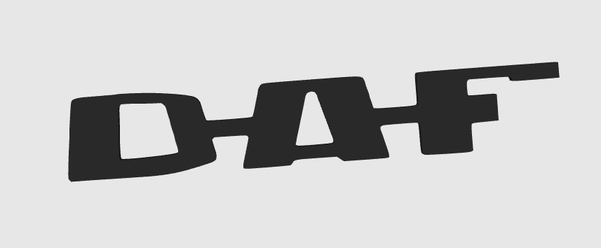 DAF – Logo et décorations puissantes pour setup gaming, bureau et camions. Un design robuste et durable pour un style affirmé