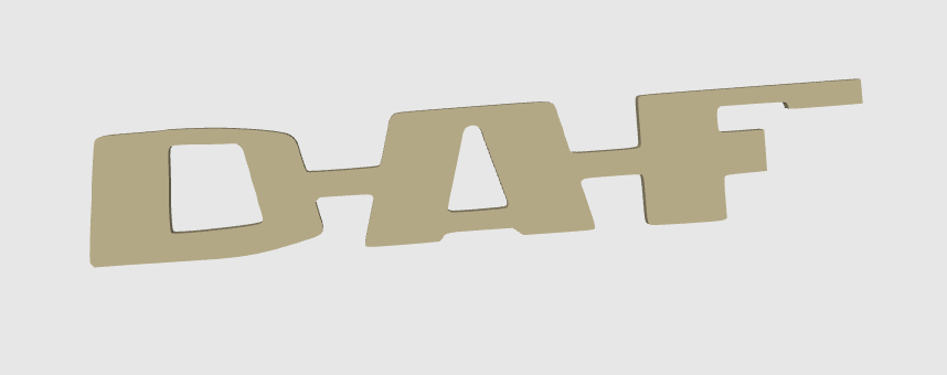 DAF – Logo et décorations puissantes pour setup gaming, bureau et camions. Un design robuste et durable pour un style affirmé