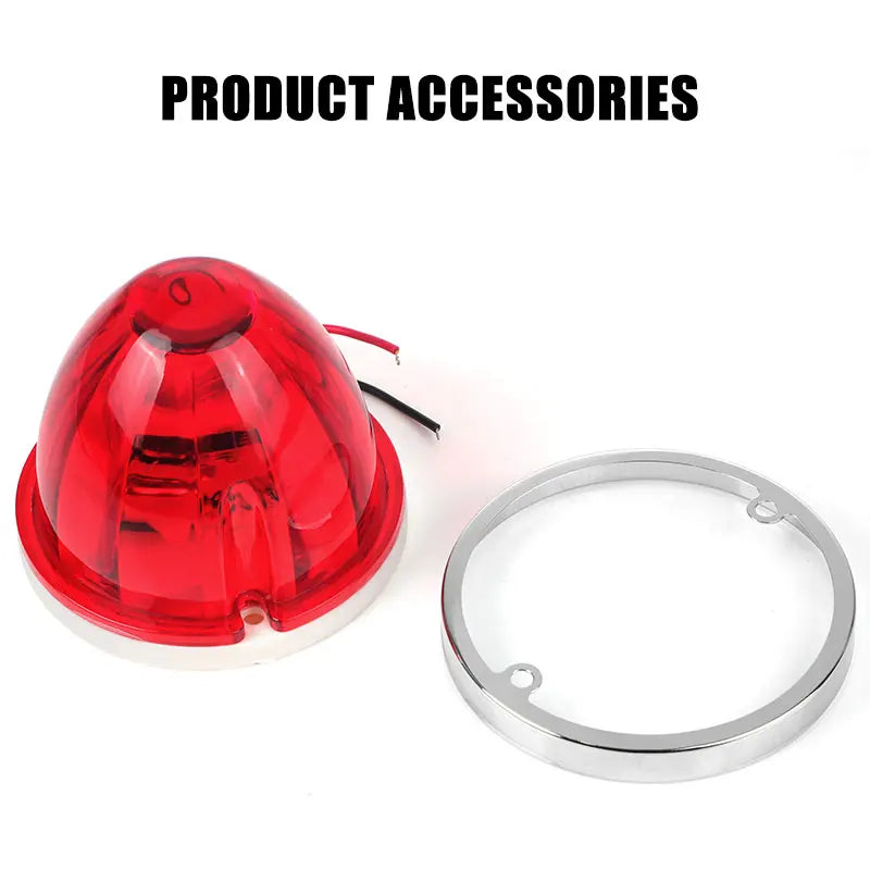 12V 24V Big Watermelon Led Marker Light Turn Signal Lamp Indicators Warning Light For Truck Trailers Caravan Bus Van Lorry