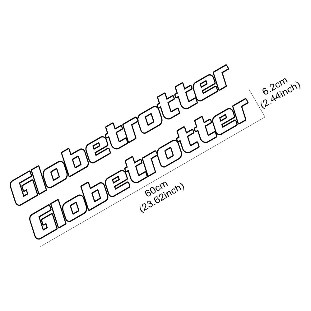 Creative GLOBETROTTER Pattern Car Windows Trim Stickers Stylish Vinyl Film Decals For Volvo FH Auto Tuning Accessories Car Decor