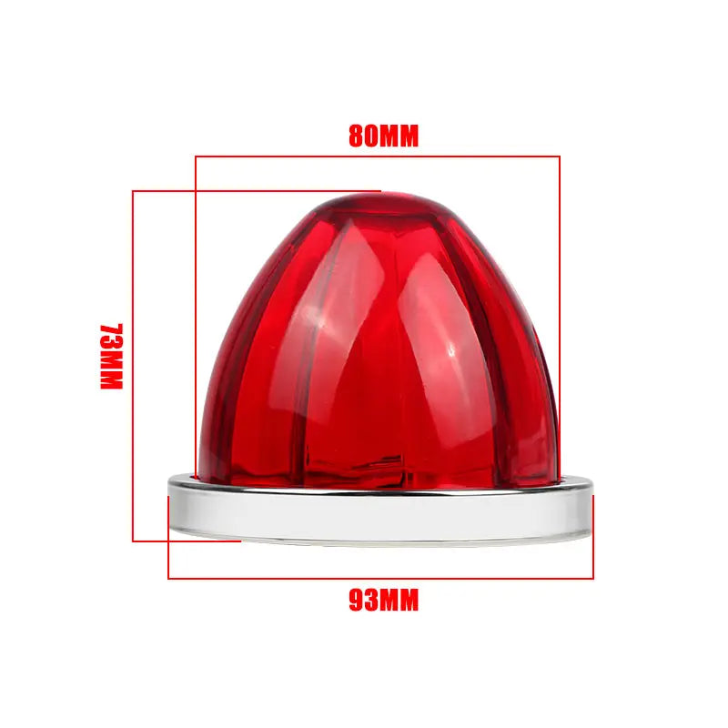 12V 24V Big Watermelon Led Marker Light Turn Signal Lamp Indicators Warning Light For Truck Trailers Caravan Bus Van Lorry