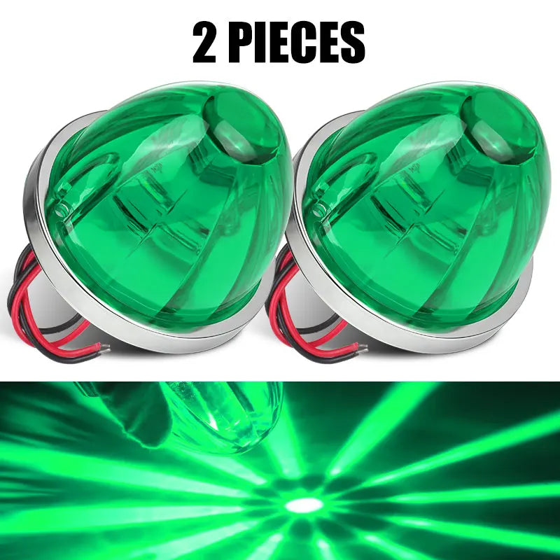 12V 24V Big Watermelon Led Marker Light Turn Signal Lamp Indicators Warning Light For Truck Trailers Caravan Bus Van Lorry