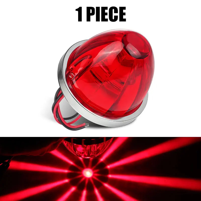 12V 24V Big Watermelon Led Marker Light Turn Signal Lamp Indicators Warning Light For Truck Trailers Caravan Bus Van Lorry