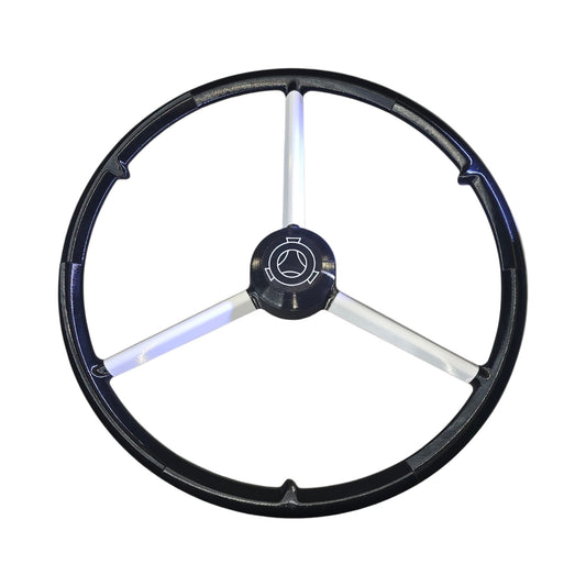 Volant 50 cm Noir et Branches blanc, VABIS Scania , Volant de simulation camion, décoration camion, custom