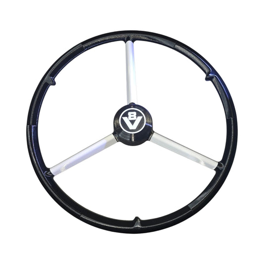 Volant 50 cm Noir et Branches blanc, V8 Scania, Volant de simulation camion, Logitech, Thrustmaster