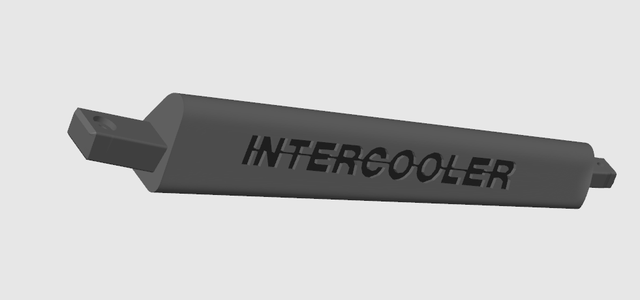 Branche Custom Logo Intercooler, pour volant 3b en 50cm, Lot de 3.