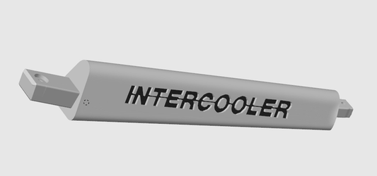 Branche Custom Logo Intercooler, pour volant 3b en 50cm, Lot de 3.