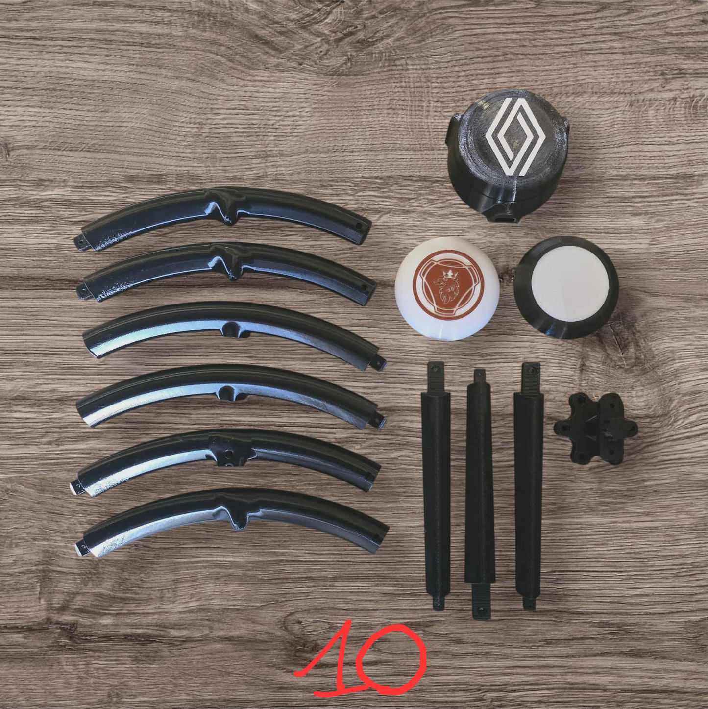 Volant 3 branches 50 cm numéro 10