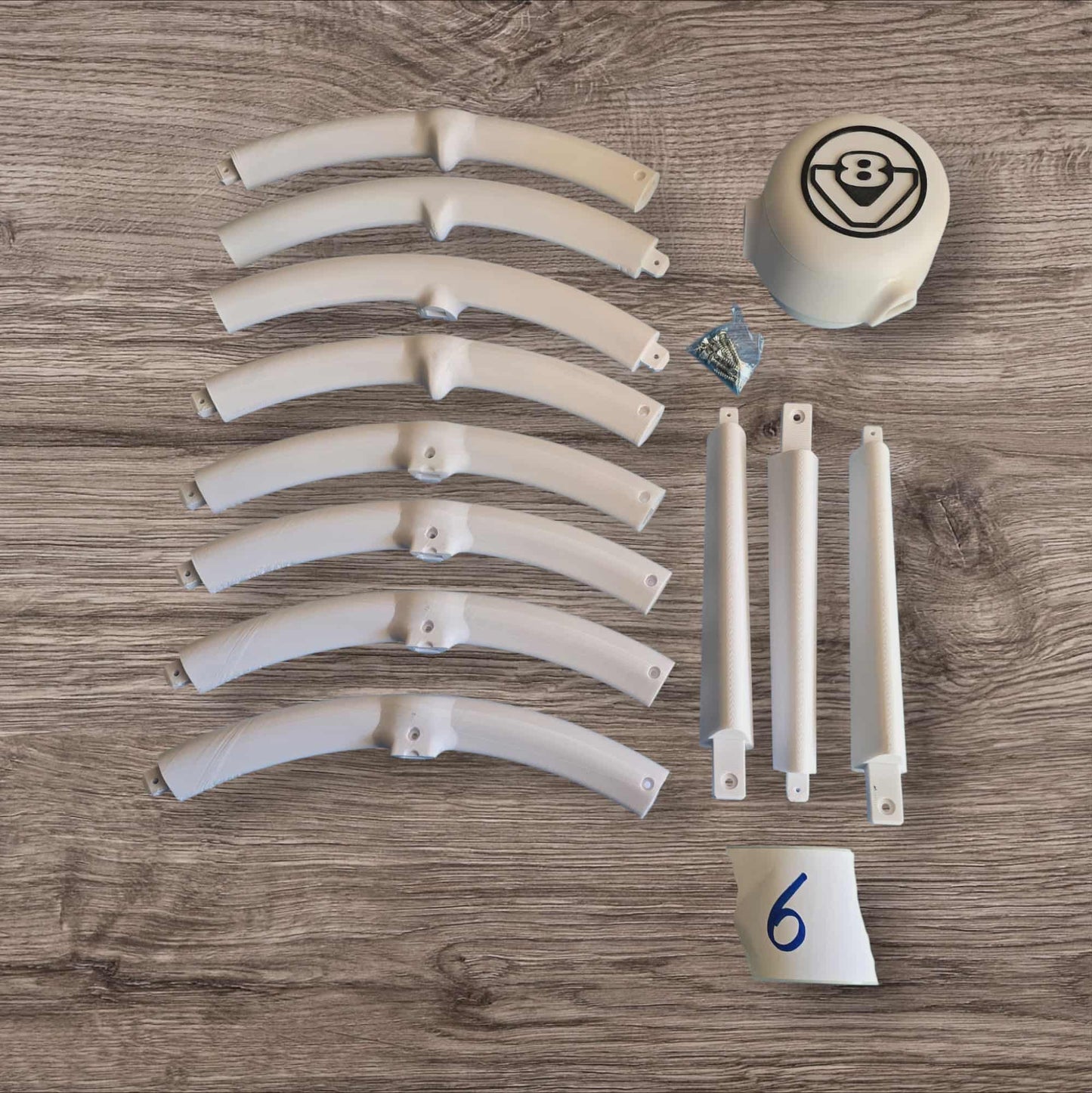 Volant 3 branches 50 cm numéro 6