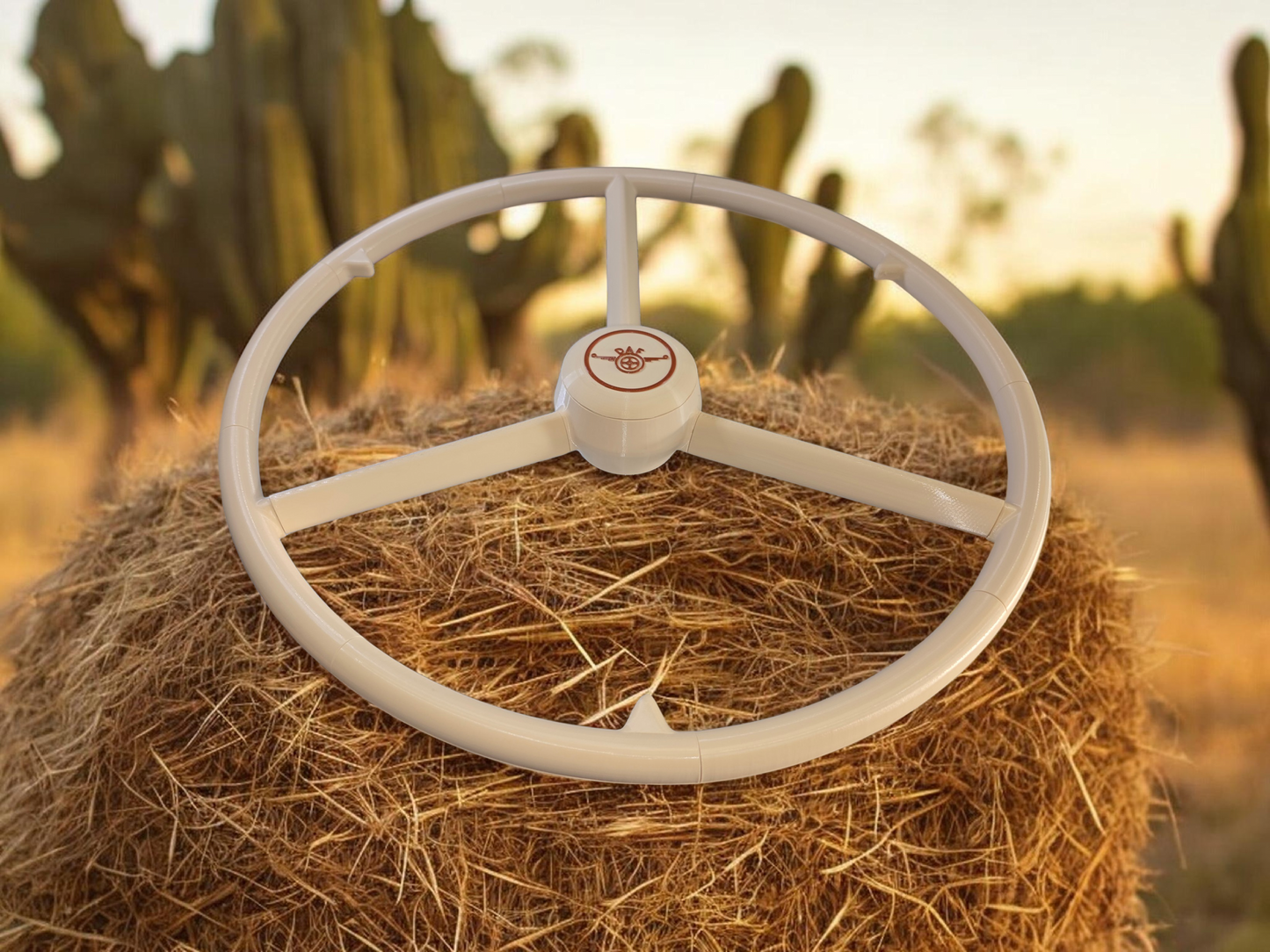 Volant 3 branches 53 cm, Beige