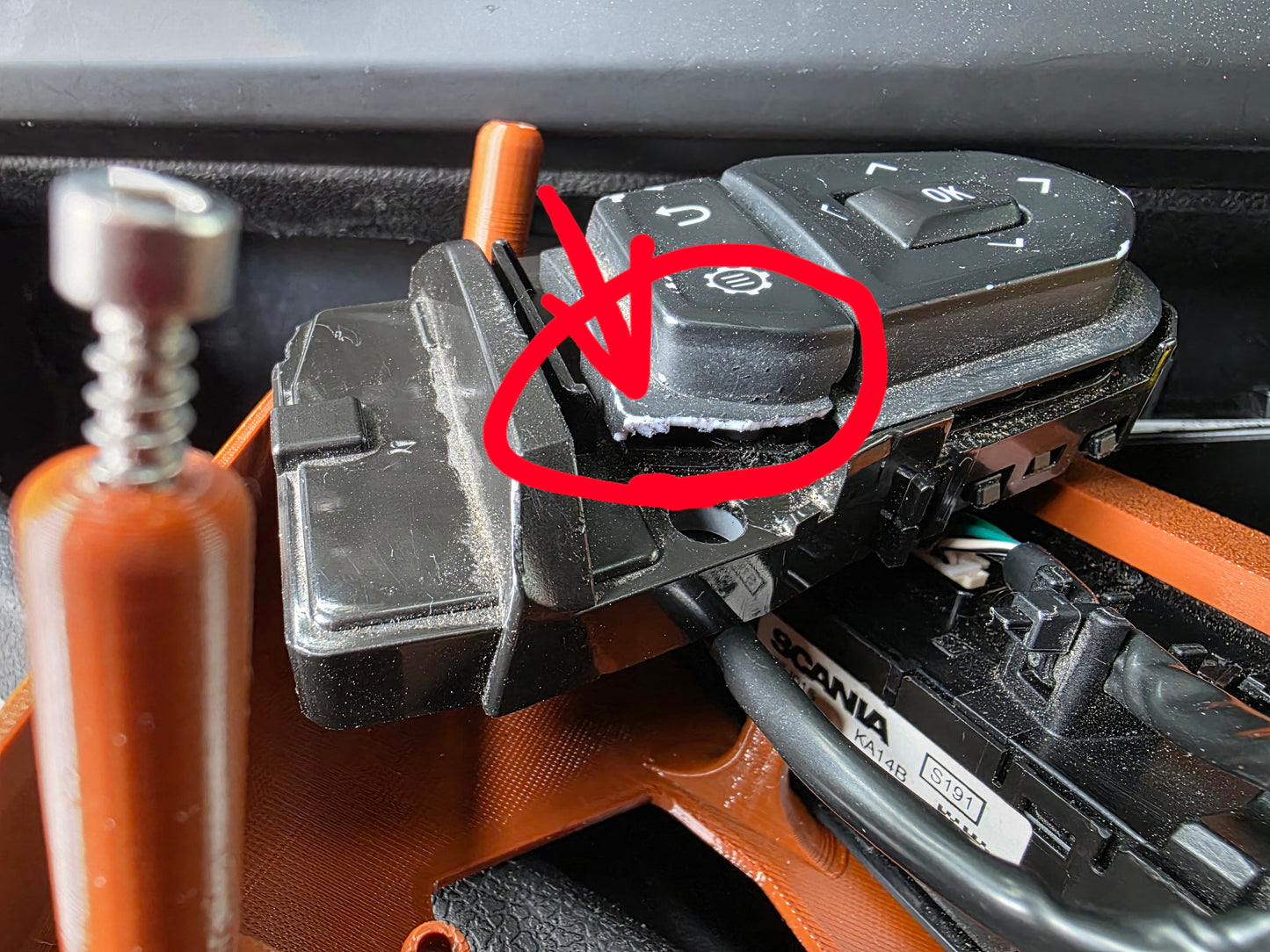 COMMANDES déportées Volant 3 Branches 50cm ou 53cm, Scania Next Génération - Compatibles, NTG, NG