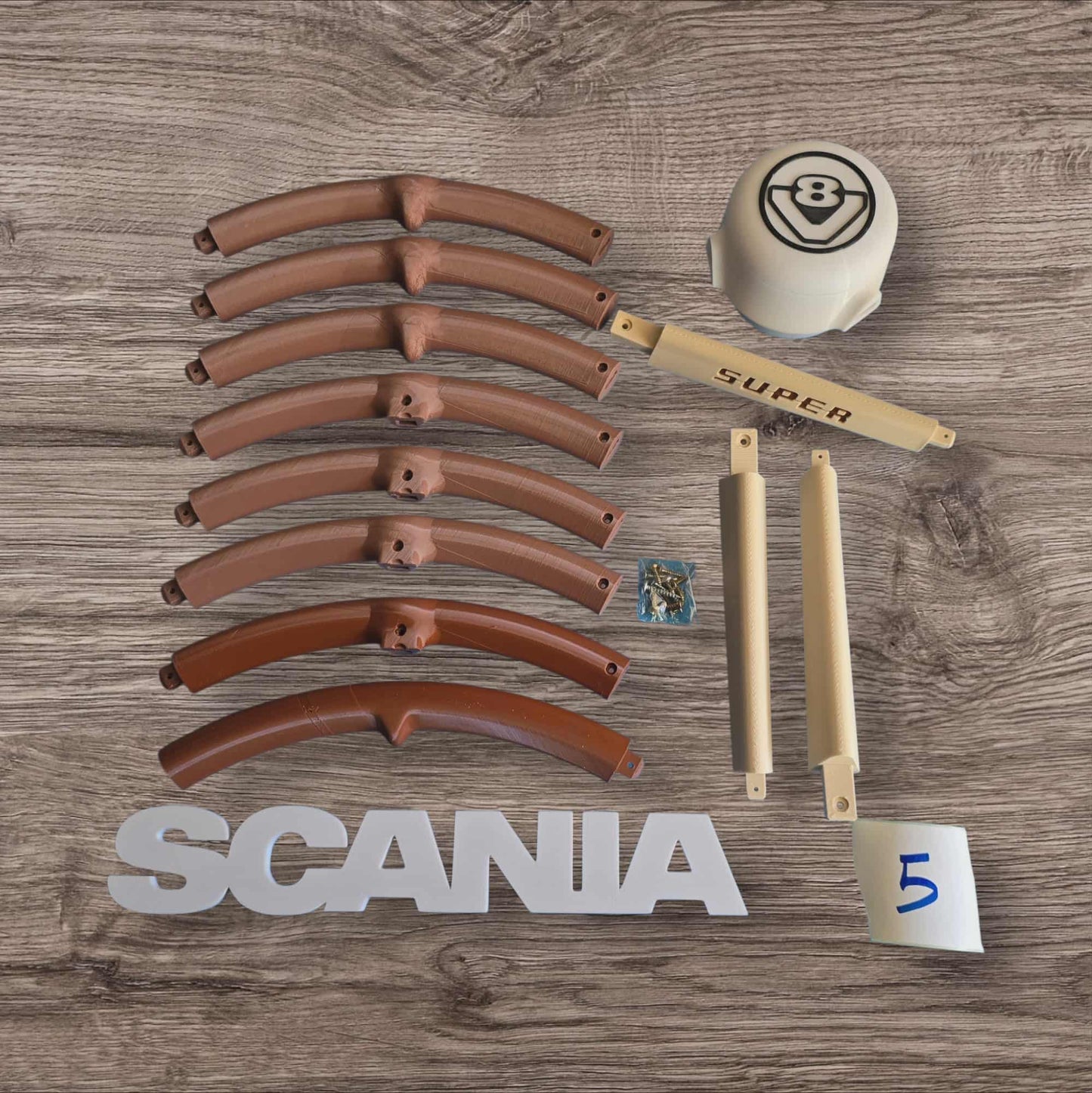 Volant 3 branches 50 cm numéro 5