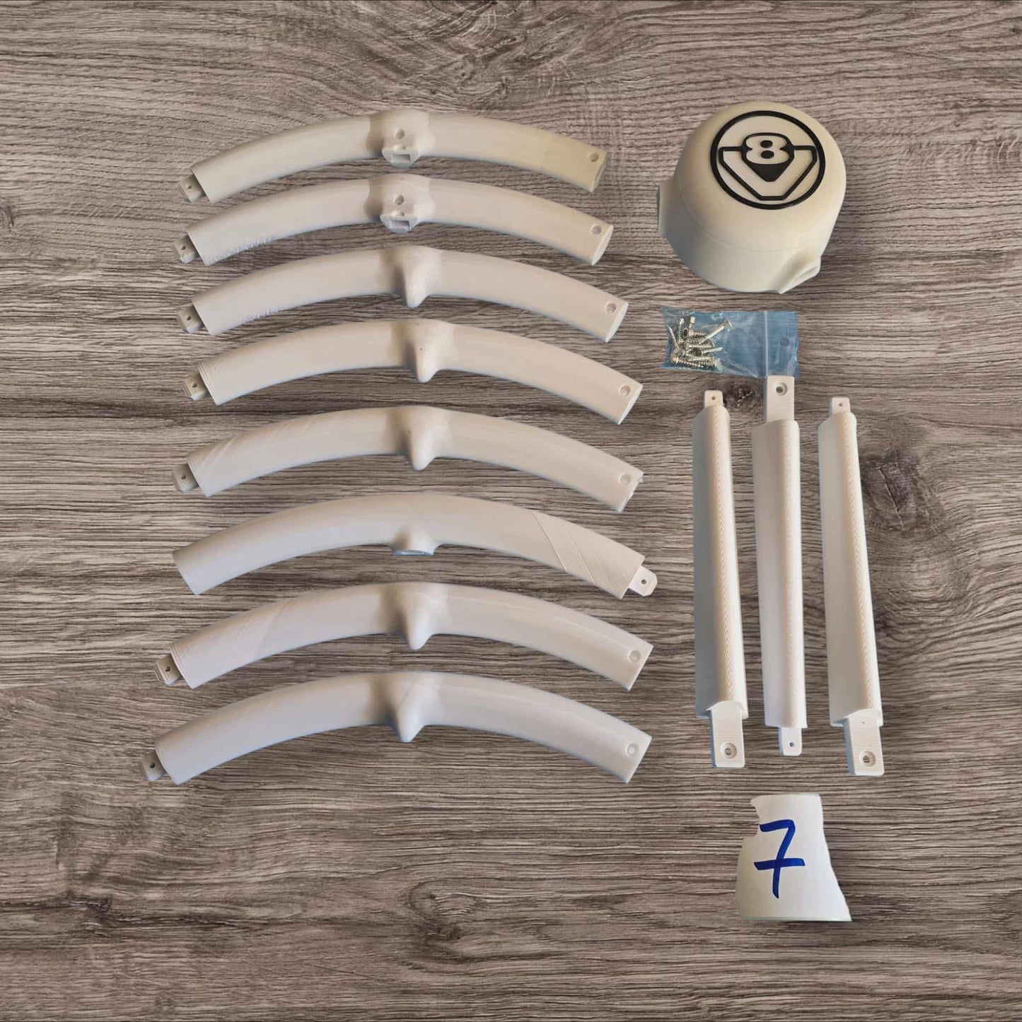 Volant 3 branches 50 cm numéro 7