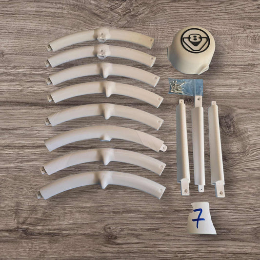 Volant 3 branches 50 cm numéro 7